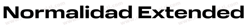 Normalidad Extended Regular字体转换